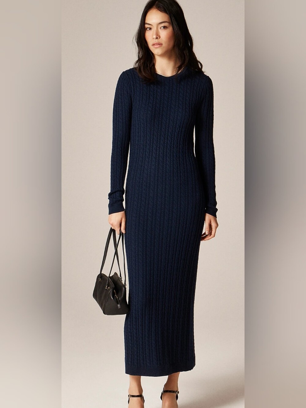 J. Crew 100% Merino Wool Cable Knit Sweater Dress 💙